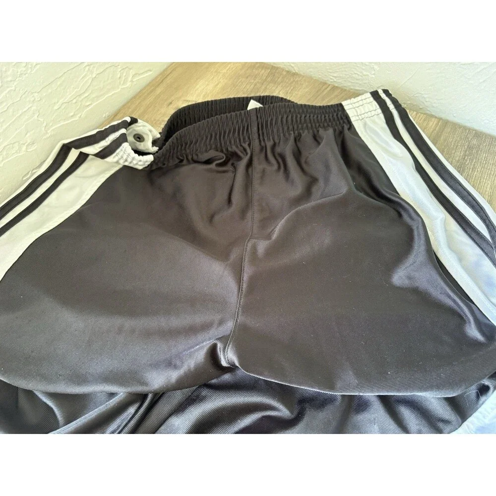 Adidas Unisex Vintage Y2K Black & White Tear Away Track Pants Size Small